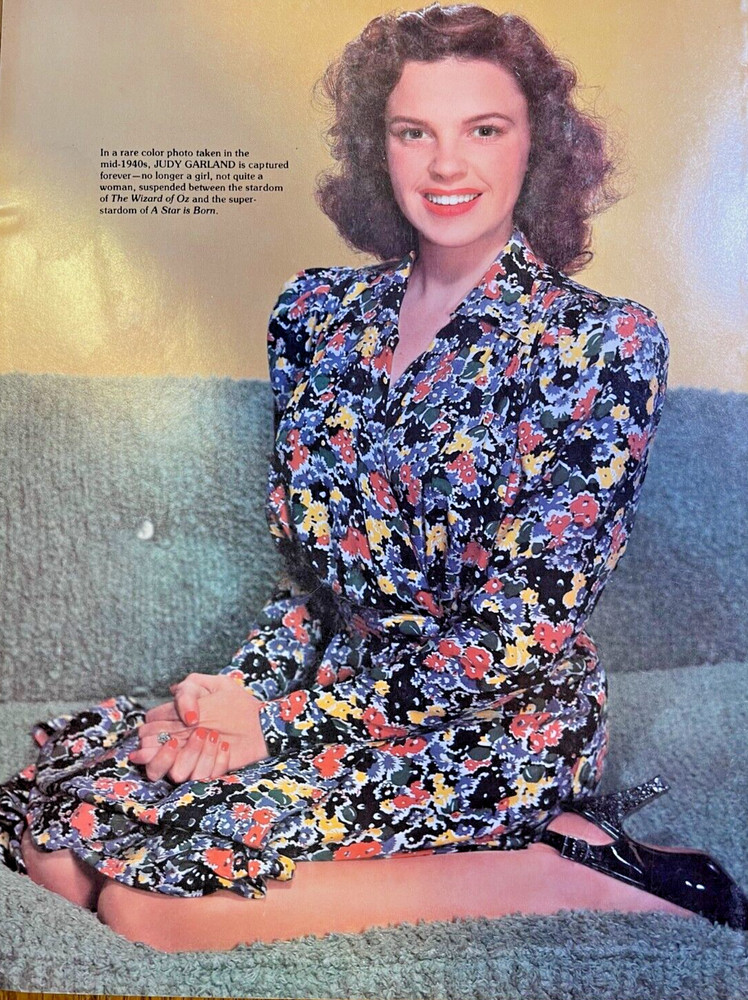 1982 Vintage Magazine Illustration Actress Judy Garland