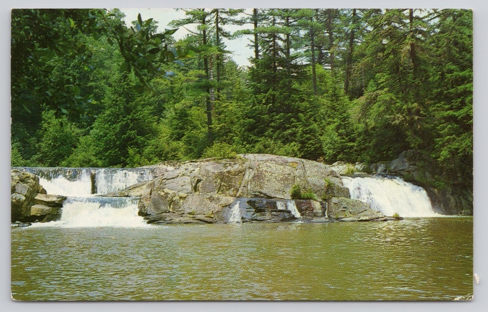 Postcard Upper Linville Falls western North Carolina