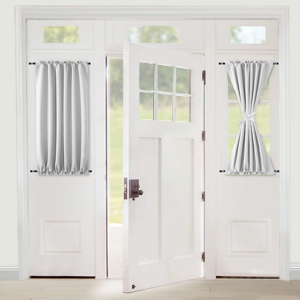 XWZO Thermal Blackout Door Curtains for Windows and Room Darkening