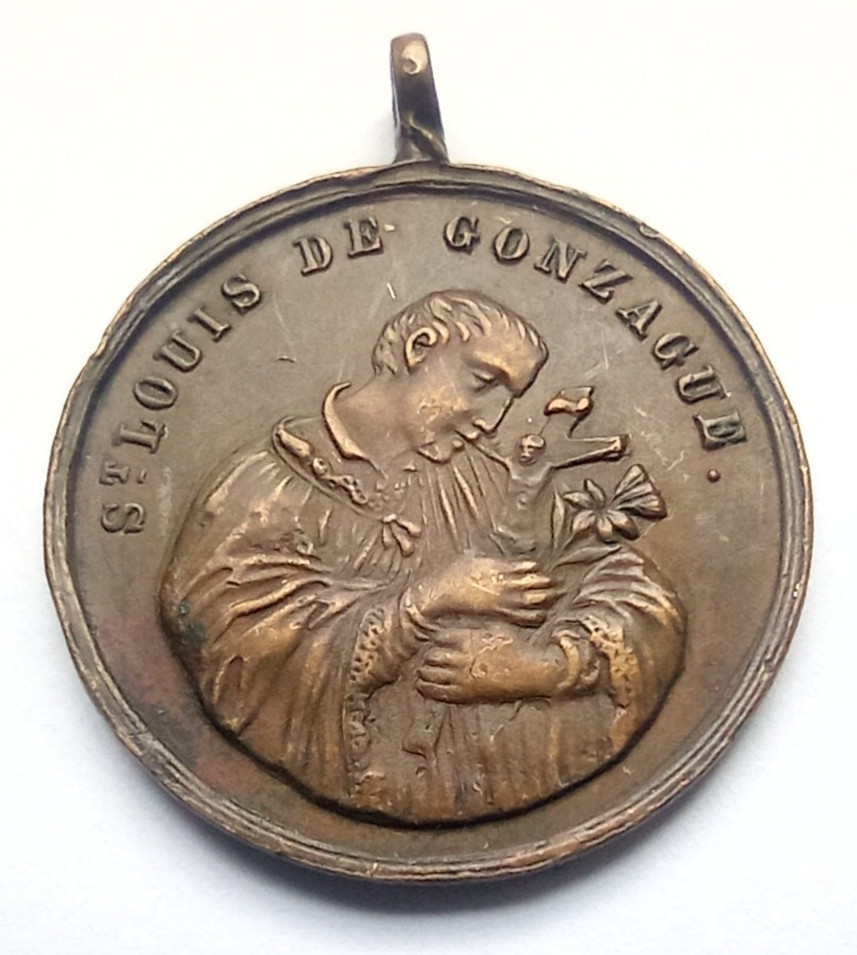 Aloysius de Gonzaga / ST LOUIS DE GONZAGUE FRENCH RELIGIOUS MEDAL