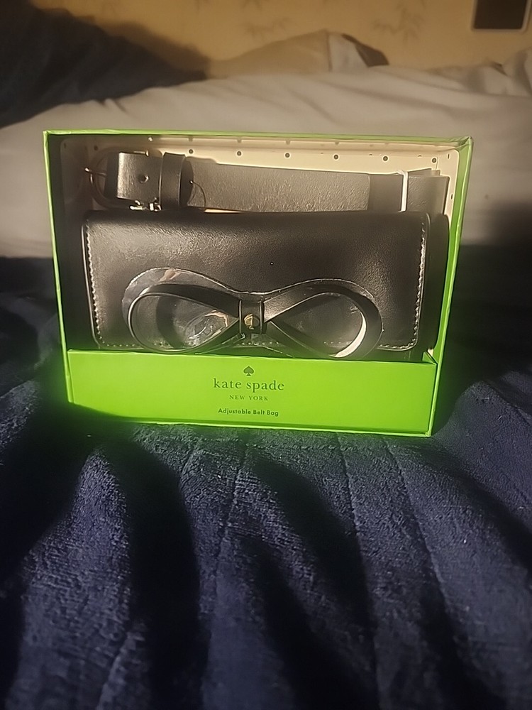 NIB 108$MSRP Kate Spade Women's Genuine Leather Adjustable Belt Bag Size S/M