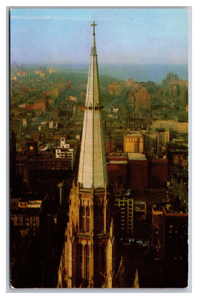 Chicago IL Illinois Chicago Temple First Methodist Church Chrome Postcard