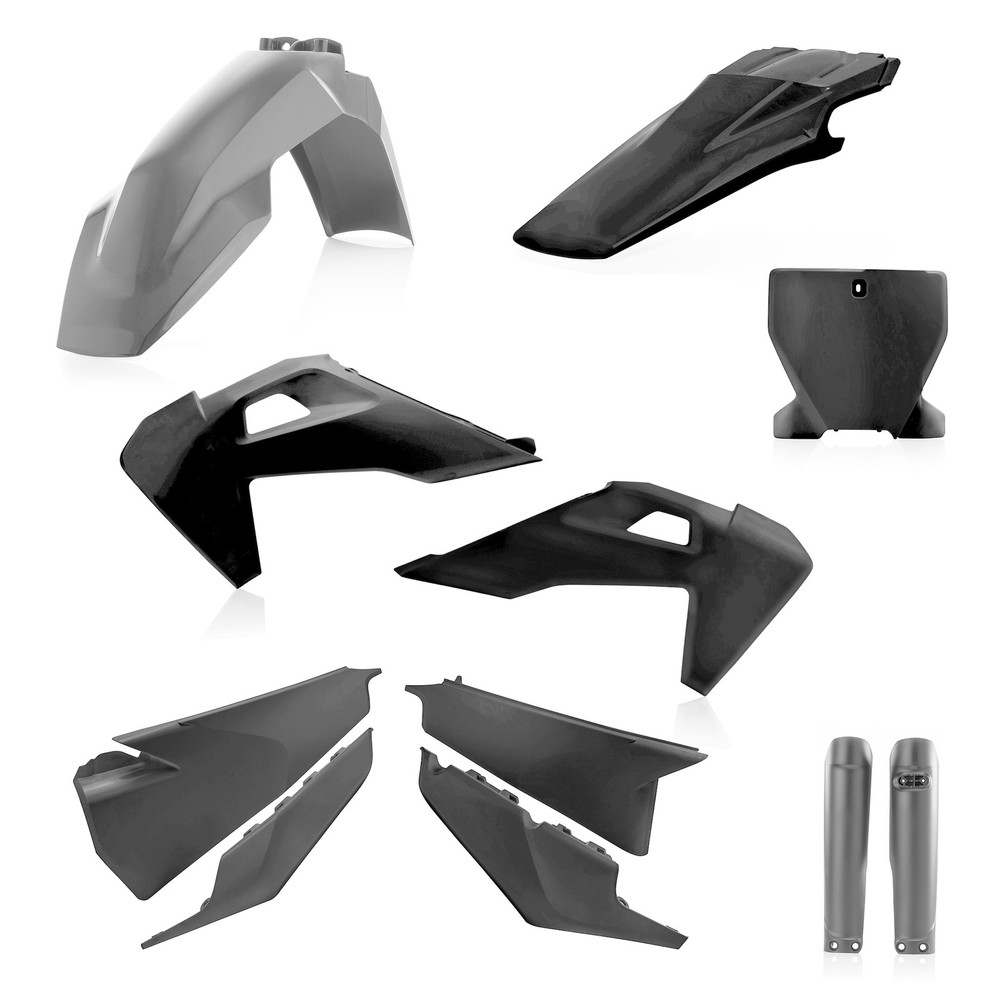 Acerbis 2726550001 Full Black Plastic Kit for 19-22 Husqvarna 125-450 Models