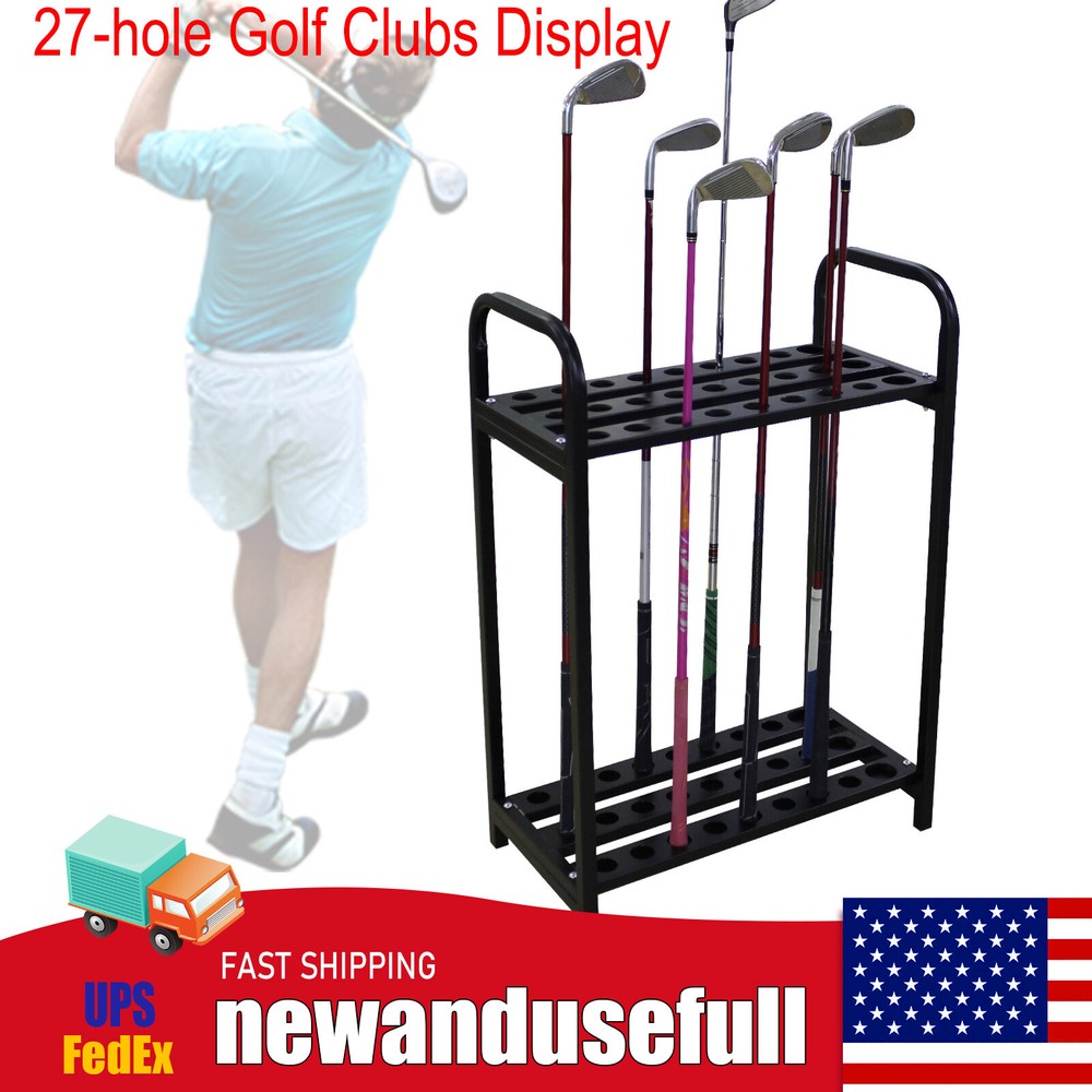 Golf Club Display Rack Golf Putter Storage Organizer 27 Clubs Floor Stand Holder