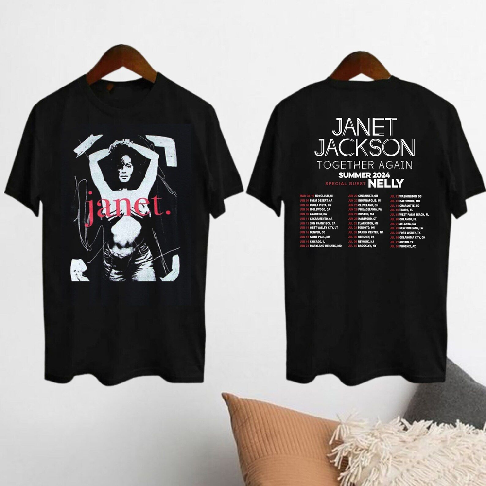 Janet Jackson Together Again 2024 Tour, Janet Jackson Vintage T-Shirt S-5XL