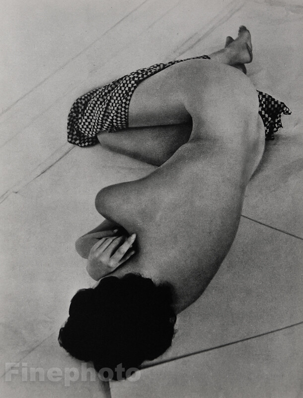 1951 Vintage FEMALE NUDE Woman Fashion PETER MARTIN Photo Gravure Fine Art 11X14