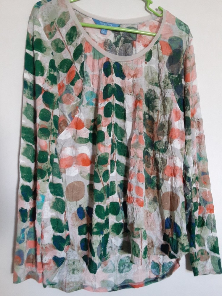 Simply Vera Vera Wang Top Womens Size Large