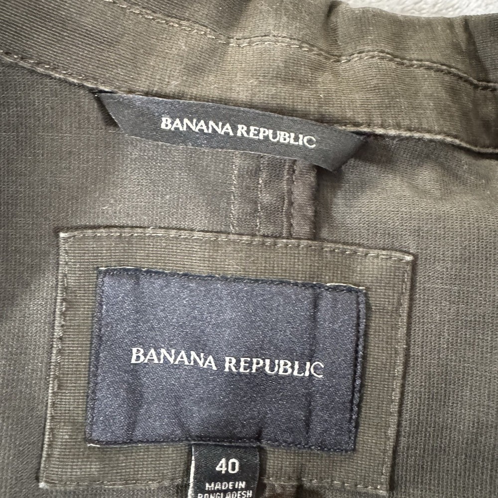 Banana Republic - Green - 100% Cotton - Unconstructed Blazer - Sport Jacket - 40