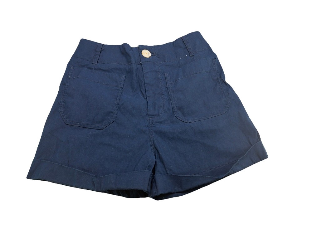 Anthropologie Maeve The Colette Magic Fabric Shorts in Navy Blue Size 28