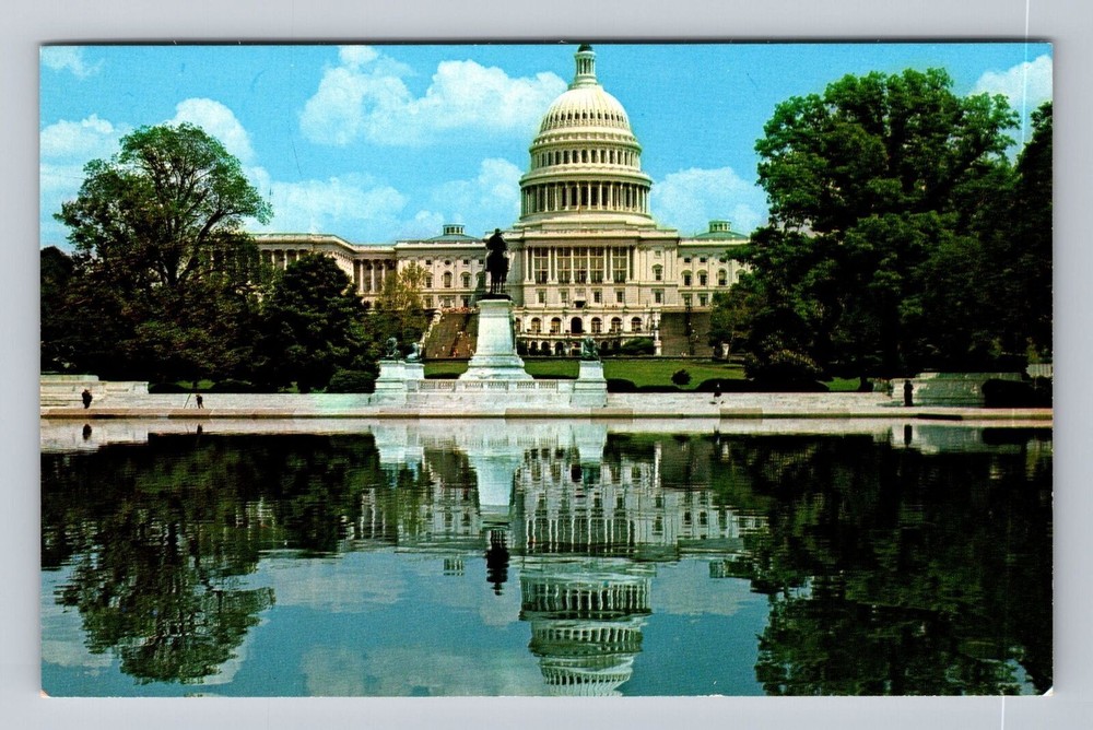 Washington DC The United States Capitol Building Supreme Court Vintage Postcard