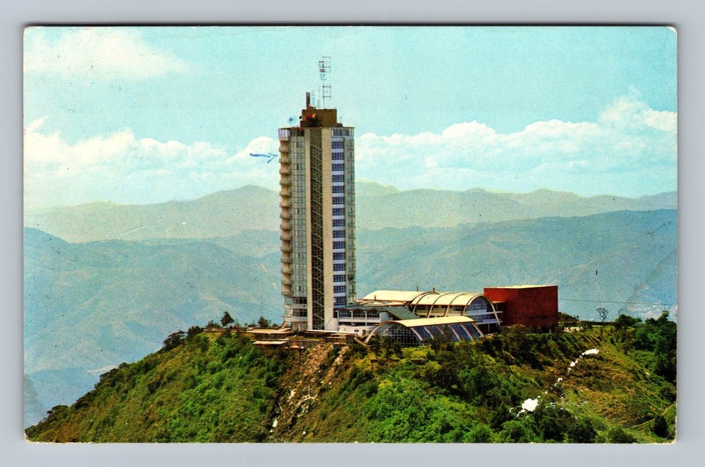 Venezuela- Caracas Mountain Top Hotel Humboldt Souvenir Old PC Vintage Postcard