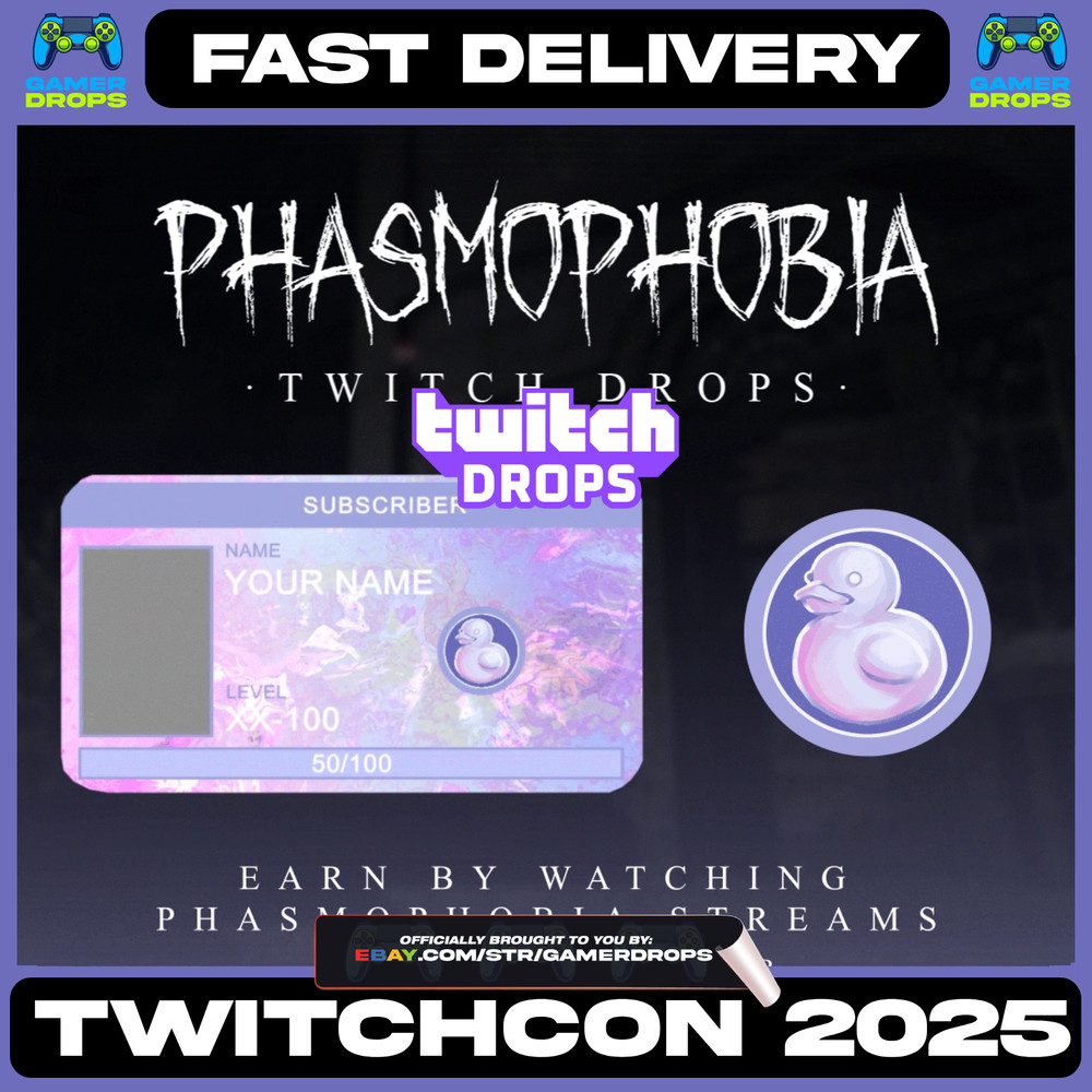 Phasmophobia TWITCH DROPS - TwitchCon 2025 Foil Badge - FAST