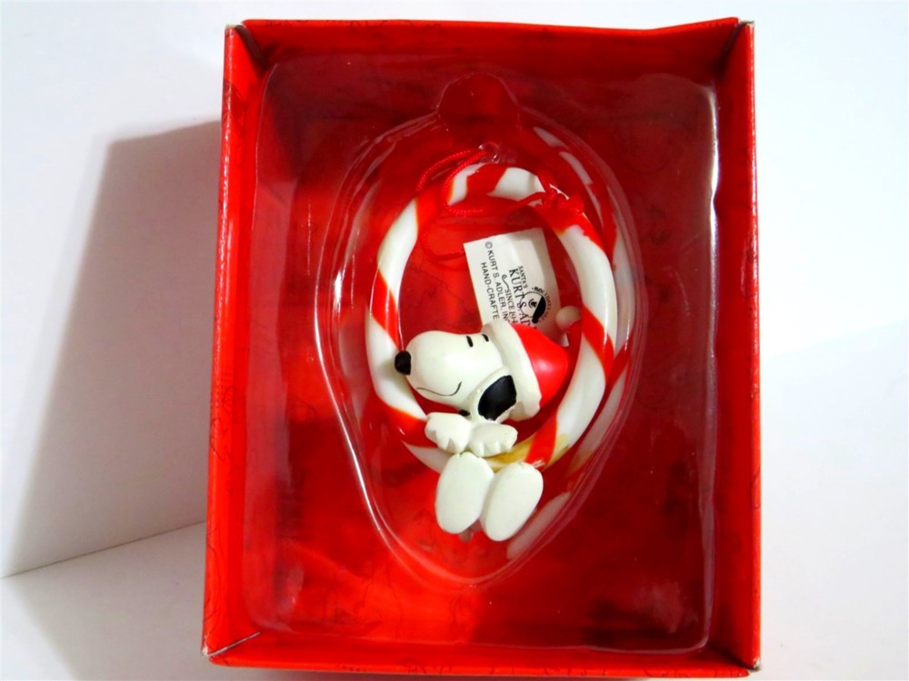 Snoopy Peanuts Charlie Brown Kurt Adler Rare Christmas Ornament Figure Figurine