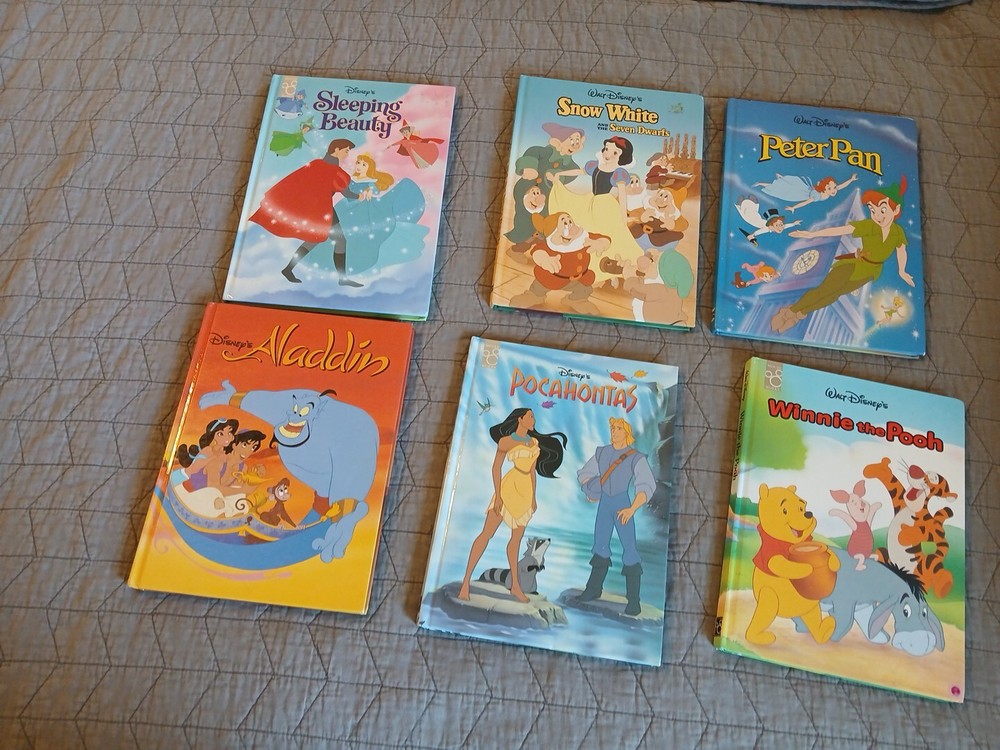 Lot of 6 Walt Disney Oversize Gallery Twin Mouse Works Classic Hardcover