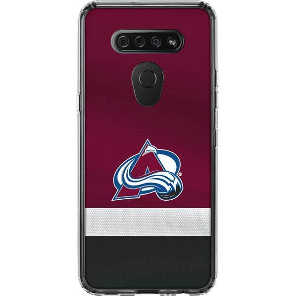 NHL Colorado Avalanche LG K51/Q51 Clear Case - Colorado Avalanche Jersey