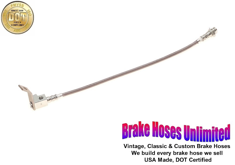 REAR STAINLESS BRAKE HOSE Lincoln Continental 1964 Late 1965 1966 1967 1968 1969
