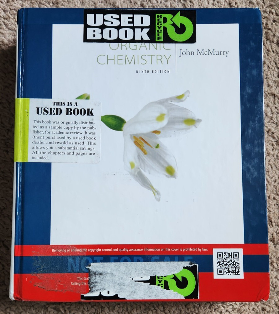 Organic Chemistry by John McMurry (2015, Hardcover)