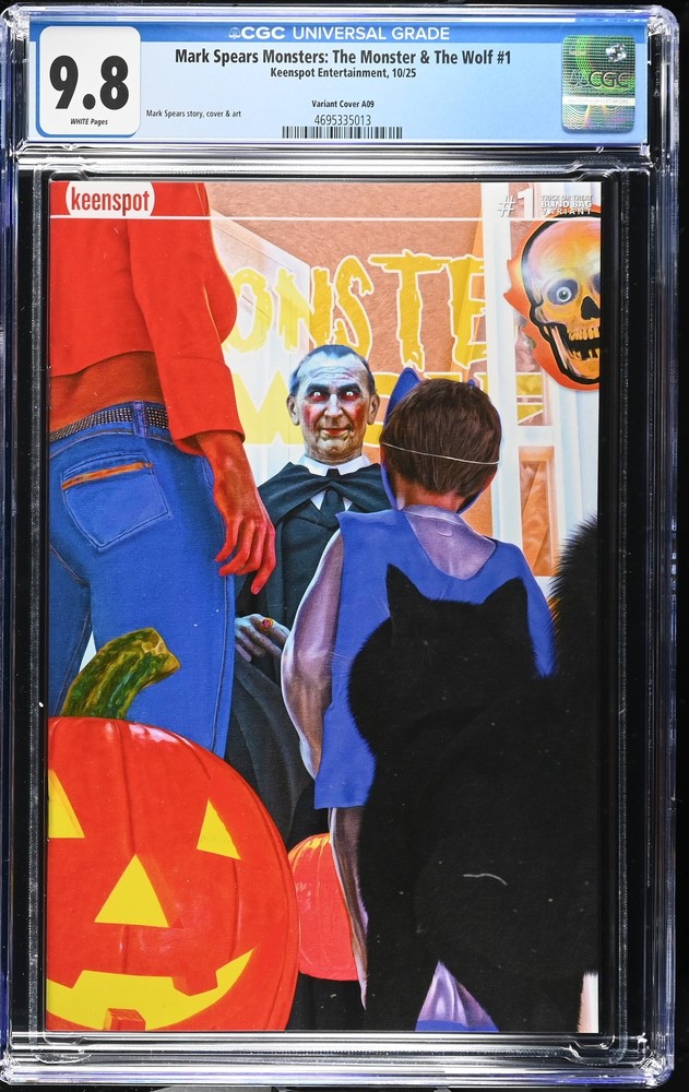 Mark Spears Monsters: The Monster & The Wolf 1 CGC 9.8 Variant Cover A09