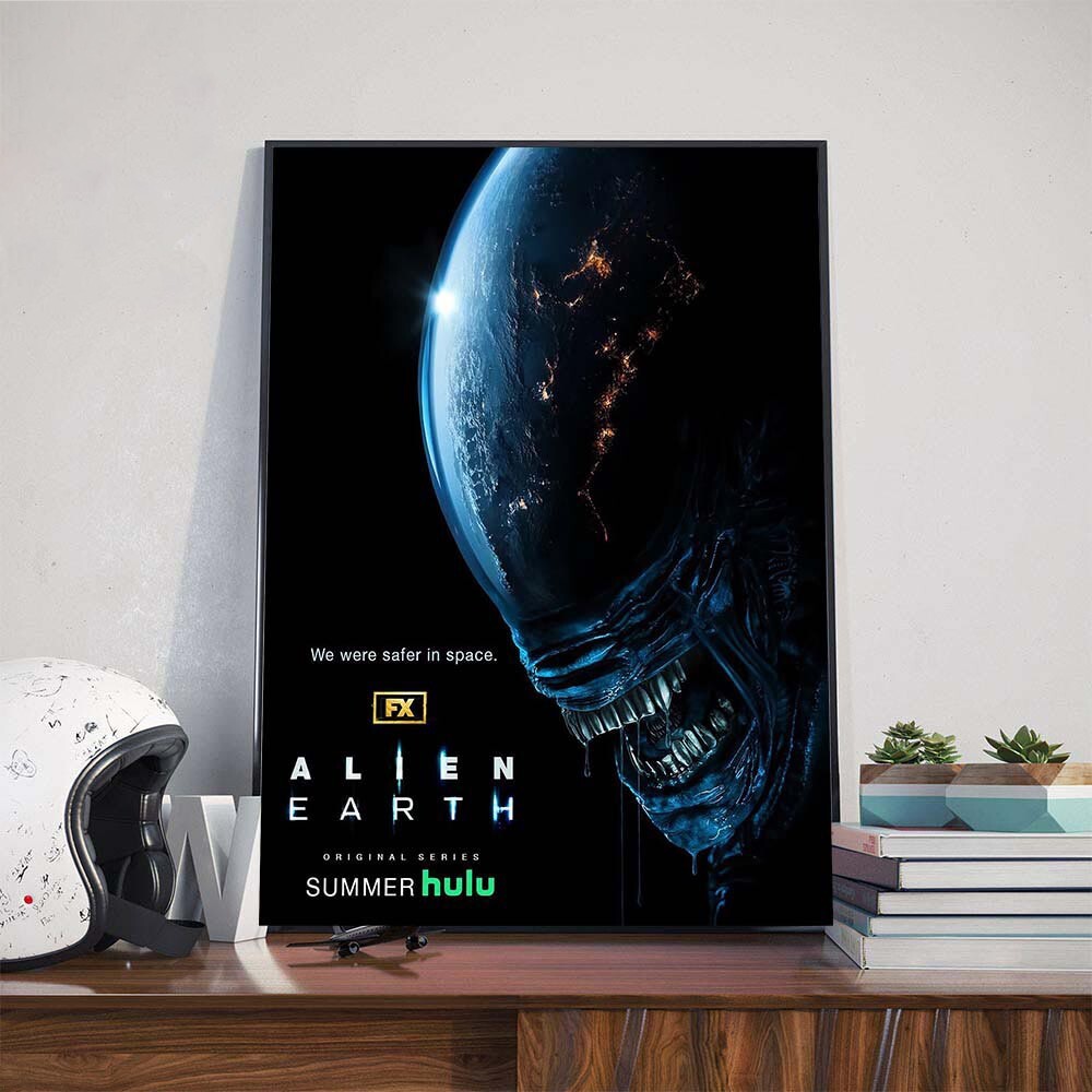 We Were Safer In Space Alien Earth Official Poster Original Series Wall Decor