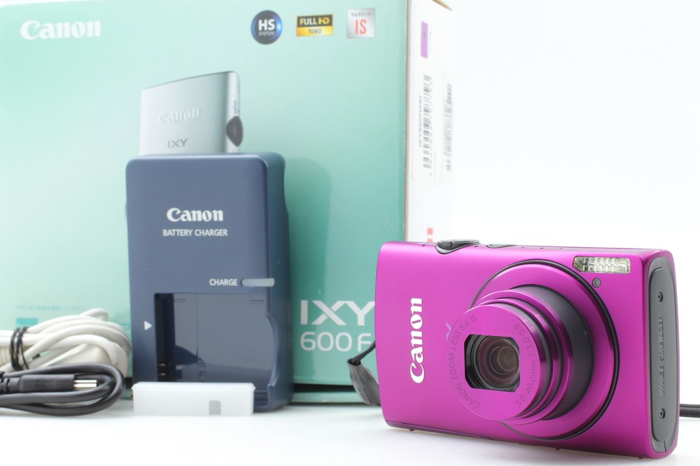 MINT IN BOX Canon IXY 600F 12.1MP Purple Zoom Compact Digital Camera From JAPAN