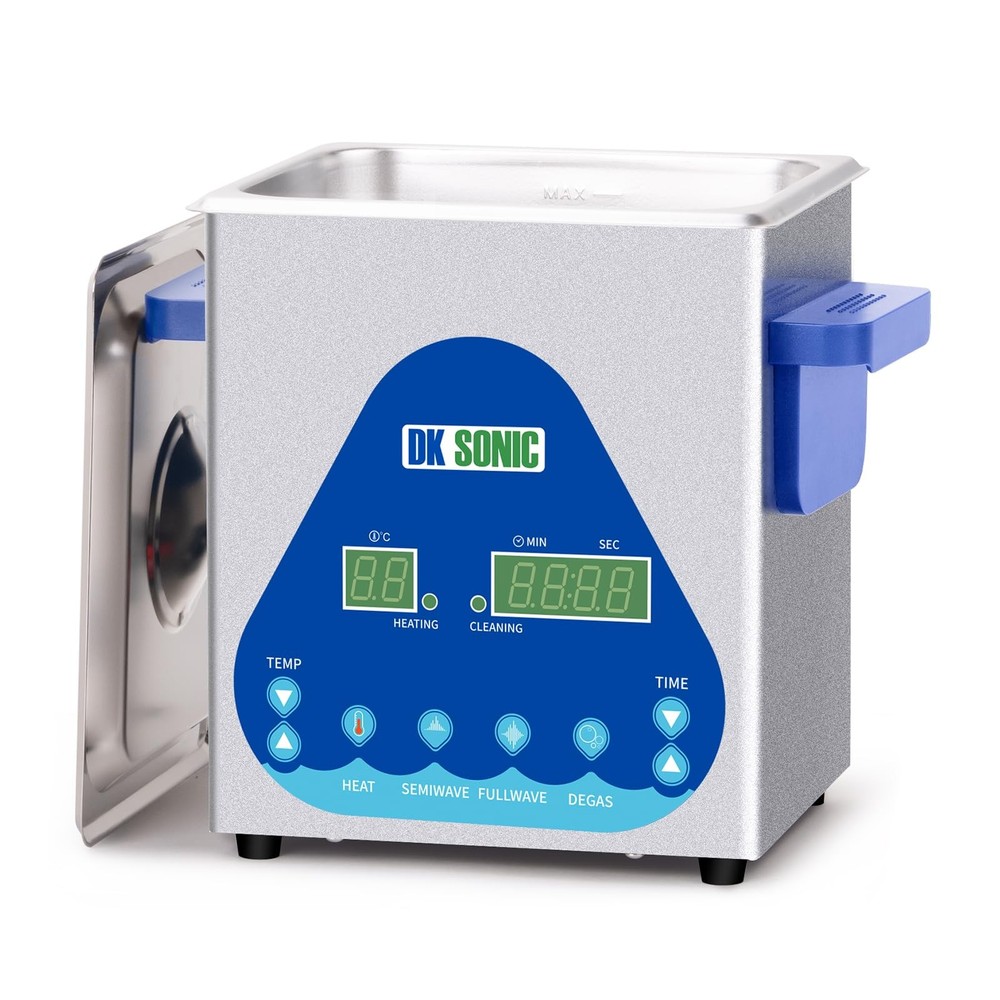 2L 60W Professional Ultrasonic Jewelry Cleaner with Heater for Deep Cleaning
