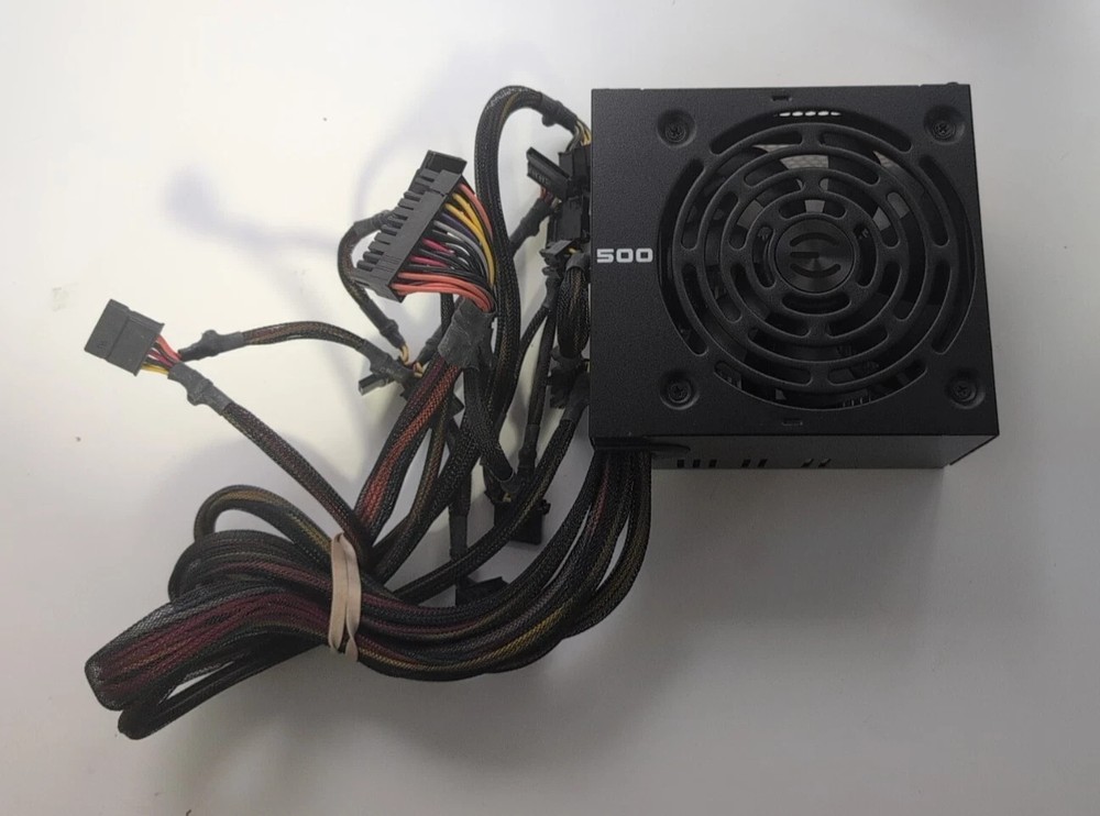 EVGA 500W Desktop ATX Non Modular 80 Plus Power Supply 100-W1-0500