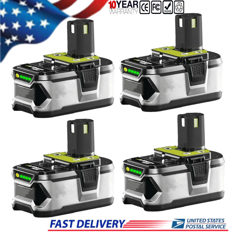4X For RYOBI P108 18V High Capacity 3.5Ah Battery 18 Volt Lithium-Ion One Plus