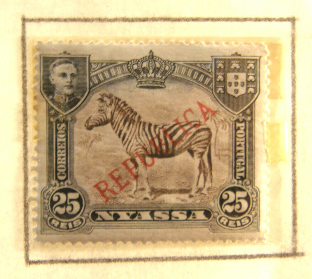 POSTAGE STAMP ALBUM GROUP NYASSA NIASSA COMPANY PORTUGAL w/TRIANGLE POSTAGE DUE