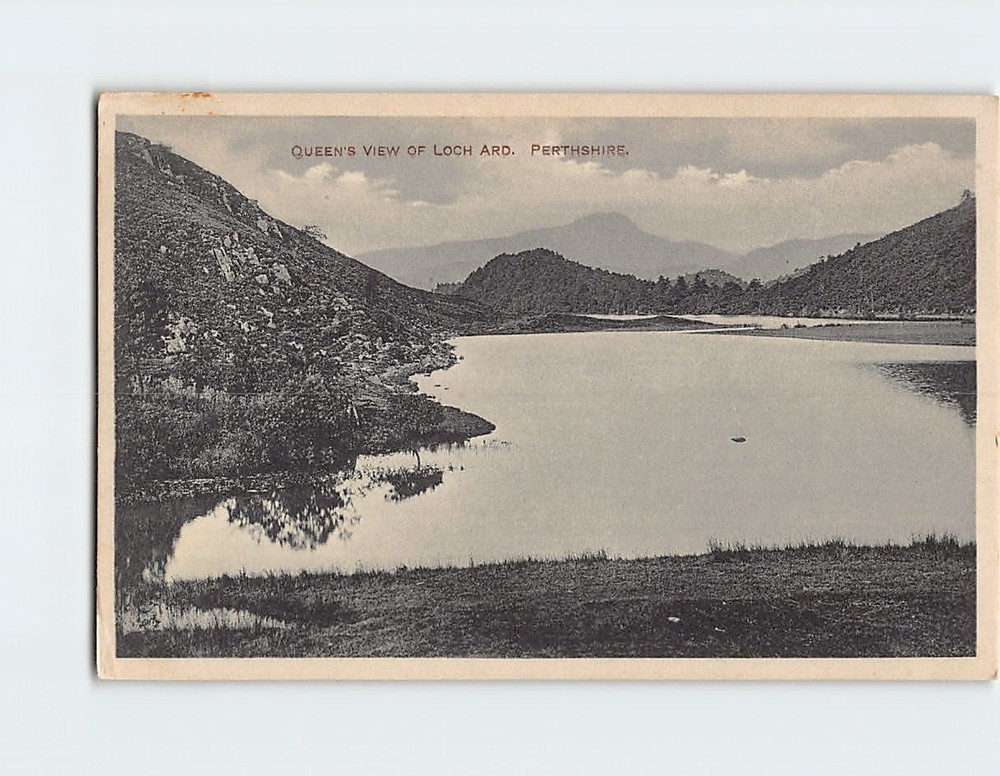 Postcard Queen's View of Loch Ard Perthshire Scotland