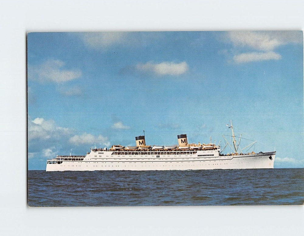 Postcard SS Lurline Matson Lines Luxury Liner USA