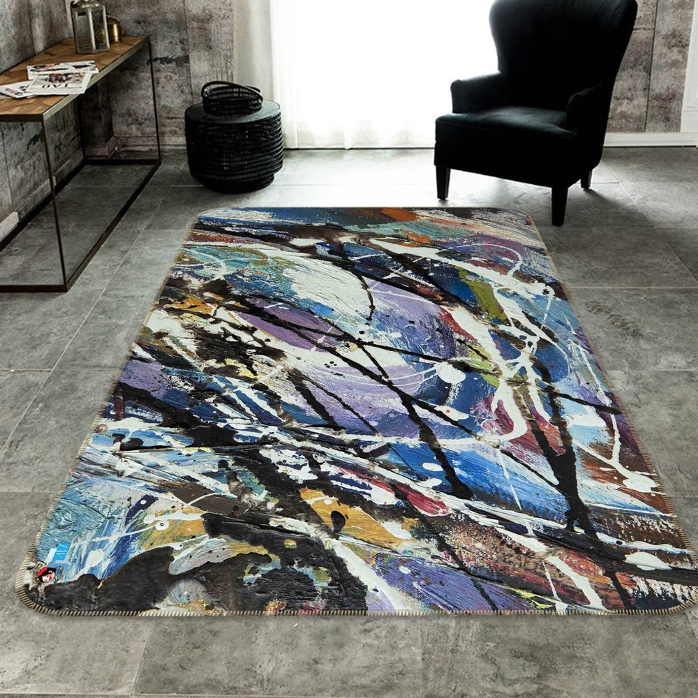 3D Abstract Graffiti NBC632629 Game Rug Mat Elegant Photo Carpet Mat Romy-image