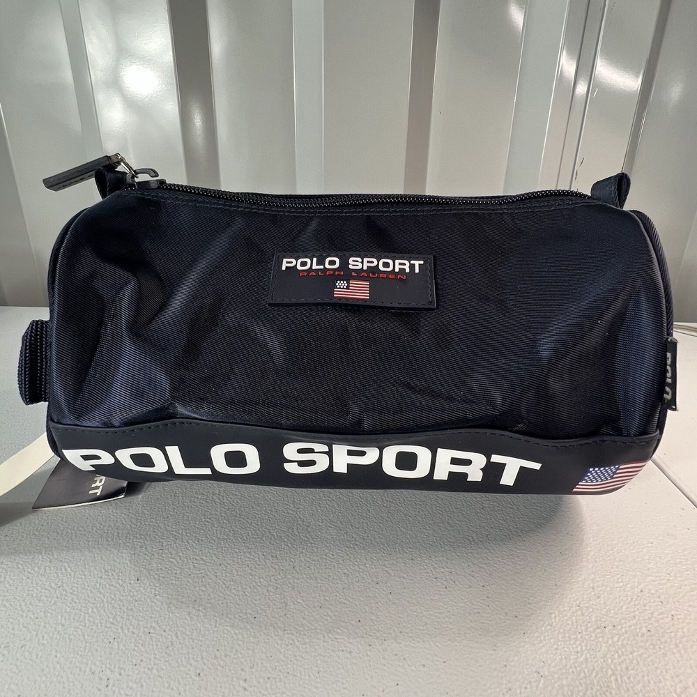 NWT Vintage Ralph Lauren Polo Sport 90s Shave/Toiletry SpellOut Travel Bag