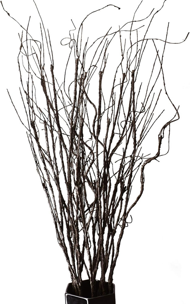 10PCS Lifelike Curly Willow Branches Decorative Dried Artificial Twigs, 30.7 Inc