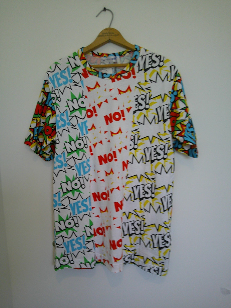 NWT Comme des Garcons 100% Cotton SHIRT Mens Comic Graphic Tee XL