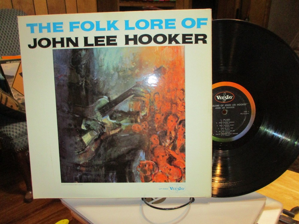 John Lee Hooker  The Folk Lore Of John Lee Hooker Lp blues Mono 1961  NM-