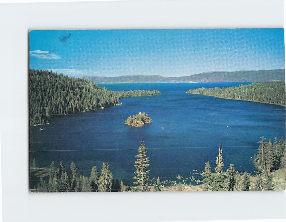 Postcard Emerald Bay Lake Tahoe California-Nevada USA North America