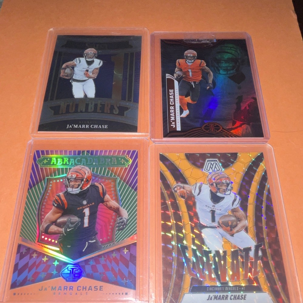 Panini Ja'Marr Chase Bengals 4-Card Lot Abracadabra Center Stage Numbers-image