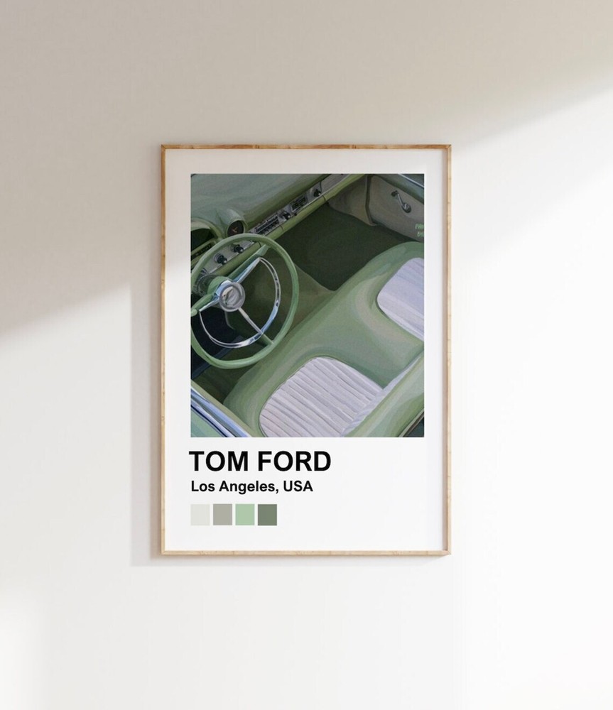 Green Luxury Fashion Tom Ford Wall Art Poster Premium Quality Choose your Size