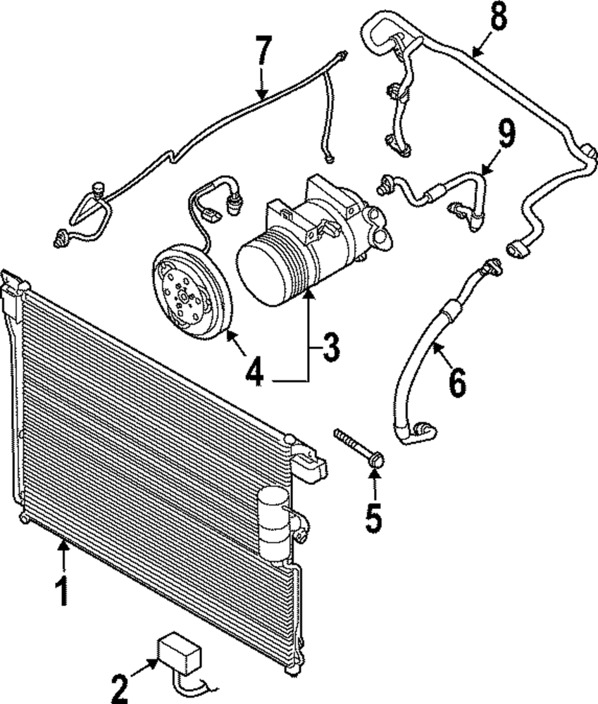 Genuine Nissan Pressure Line 92440-9BU0D