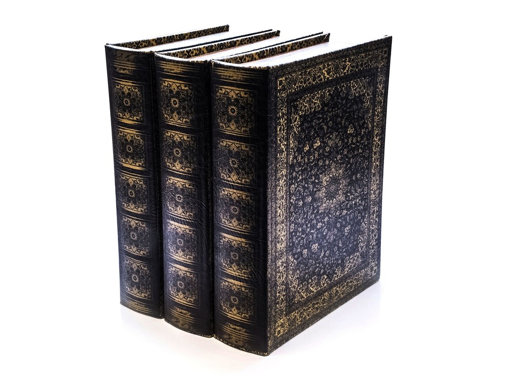 Old World Book Box - Stores Cover Art - Acid Free Sheets - Stores up to 144 D...-image