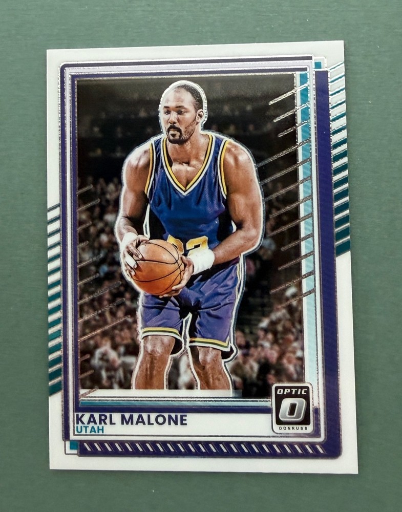2025-26 Panini Donruss Basketball Karl Malone Optic #179 HOF Utah Jazz