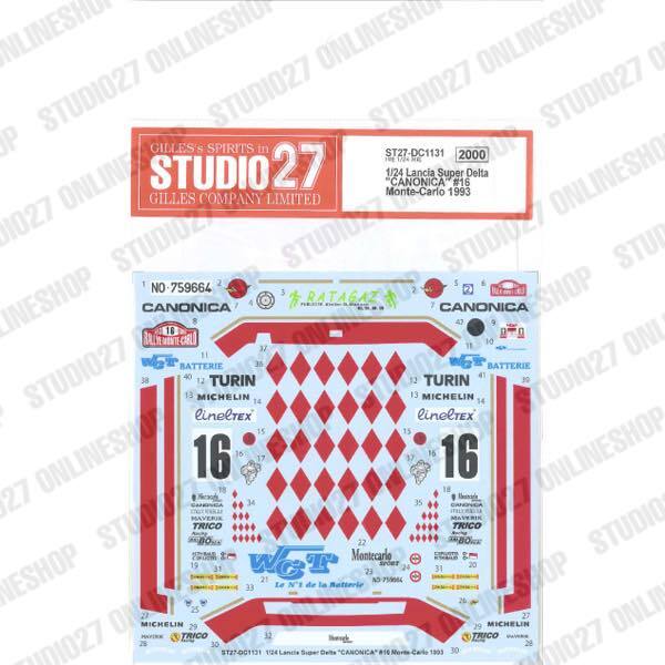 1/24 Hasegawa Super Delta Canonica #16 Monte-Carlo 1993 Decal Set