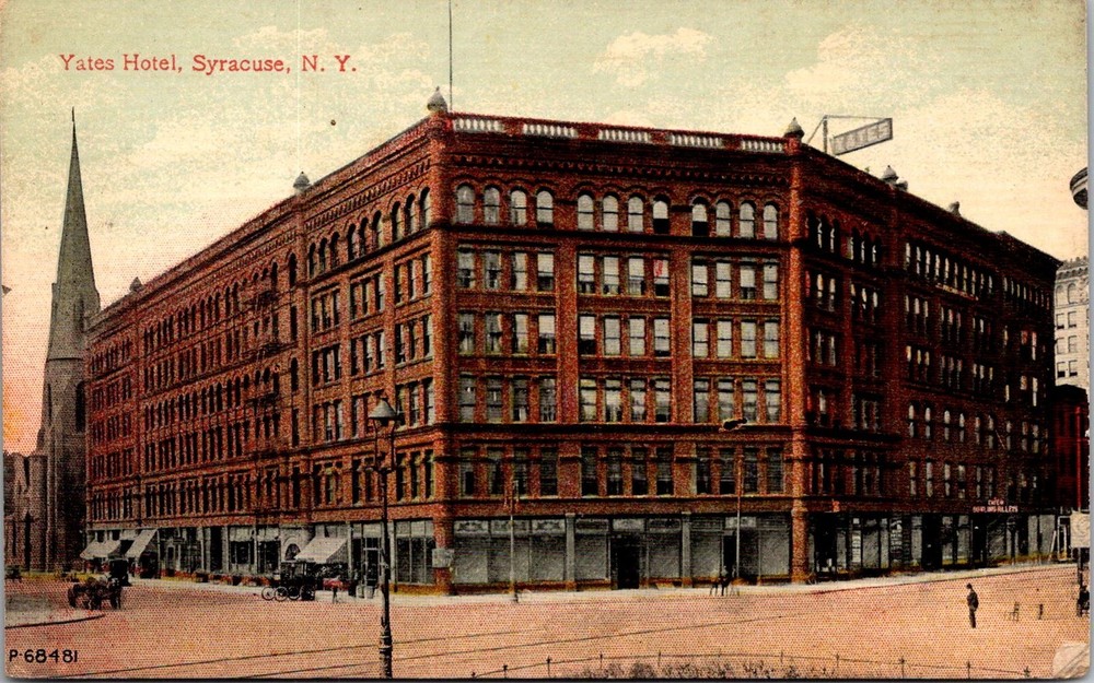 Dr Jim Stamps Postcard Yates Hotel Syracuse New York