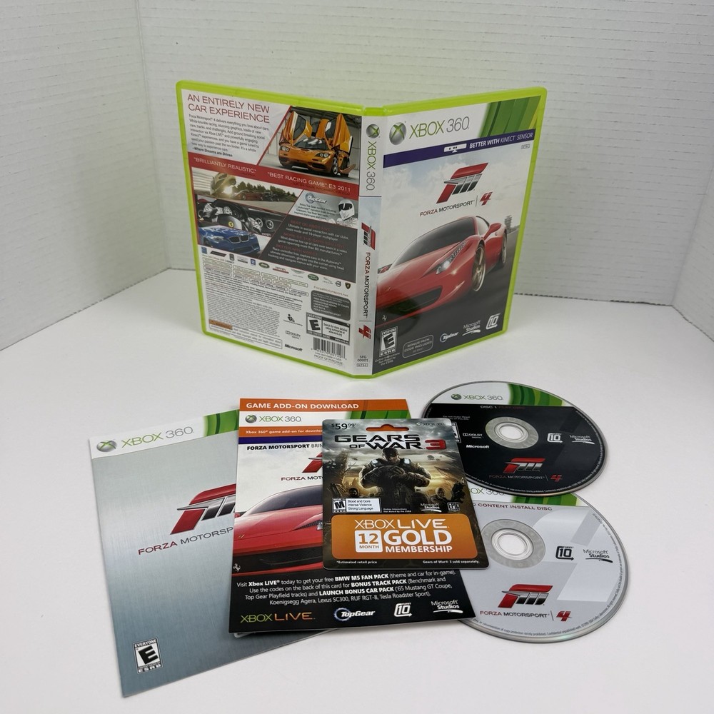 Forza Motorsport 4 (Microsoft Xbox 360, Complete & Tested)