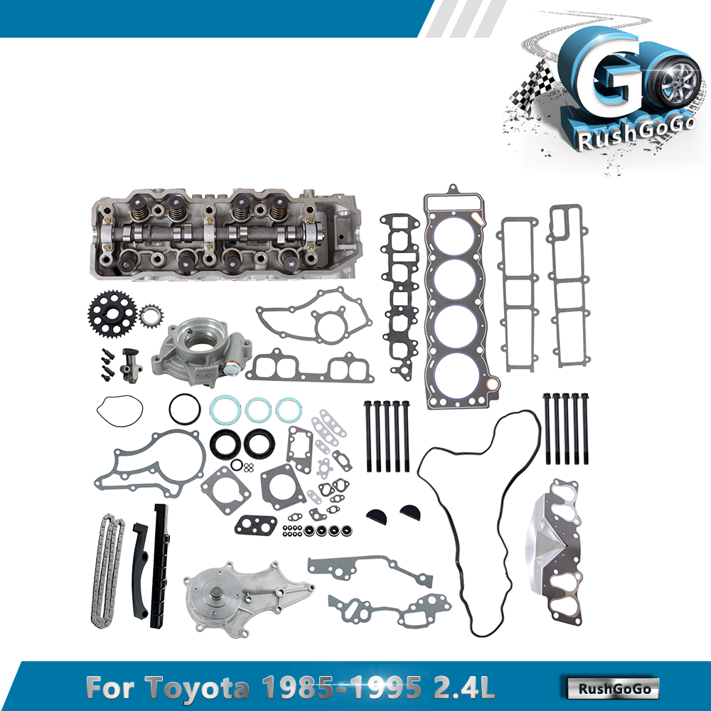 1985-1995 Toyota Pickup 22R 2.4L Cylinder Head Water Oil Pump Timing Kit
