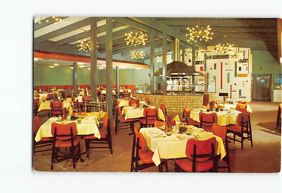 Postcard Villa Capri Motor Hotel Restaurant Austin Texas USA