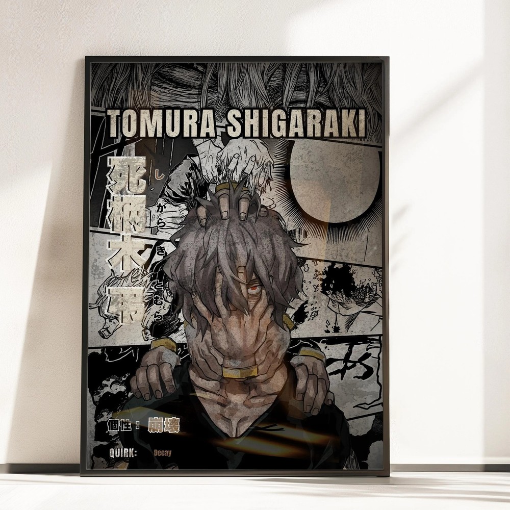 Tomura Shigaraki Decay Anime Poster My Hero Academia Wall Art Print All Sizes