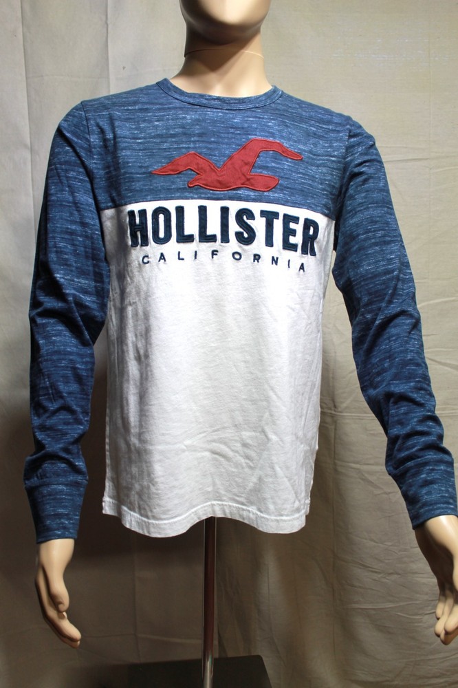 NWT Hollister California Long Sleeve Pullover T-Shirt Mens Sz M