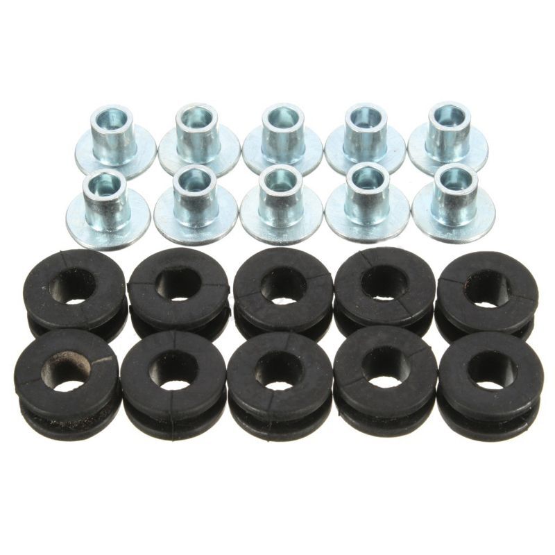 10Pcs Motorcycle Side Cover Rubber Grommets Cushion for Fairings