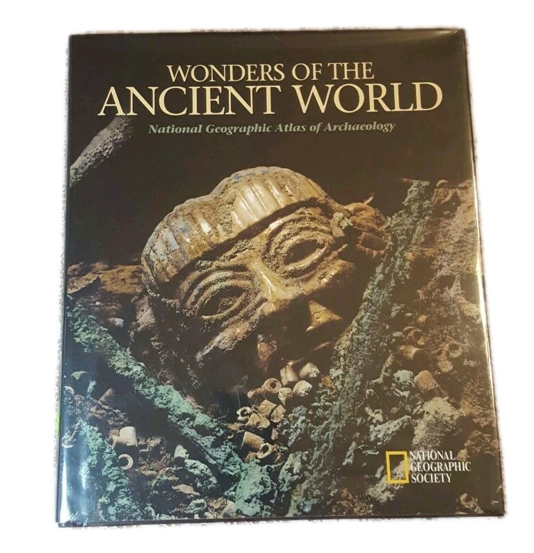 Wonders of the Ancient World Atlas of Archeology HC Dust Jacket & DJ Cover